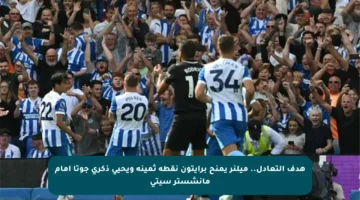 هدف التعادل.. ميلنر يمنح برايتون نقطة ثمينة ويحيي ذكرى جوتا أمام مانشستر سيتي